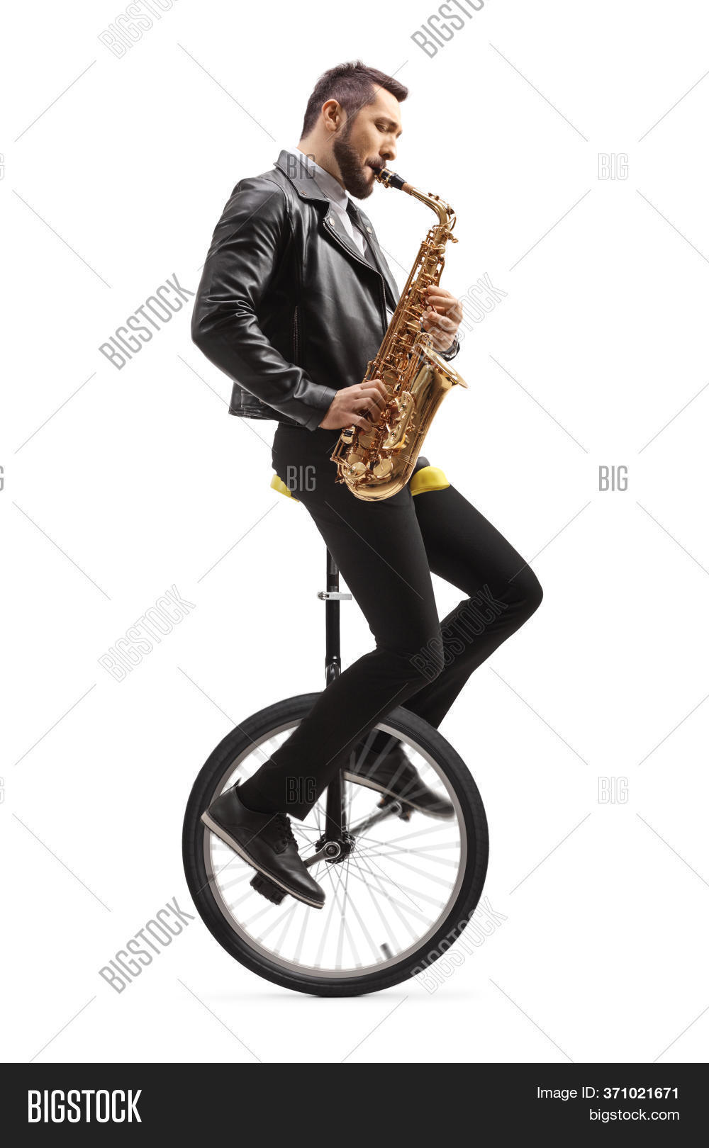 Johnathan on a unicycle